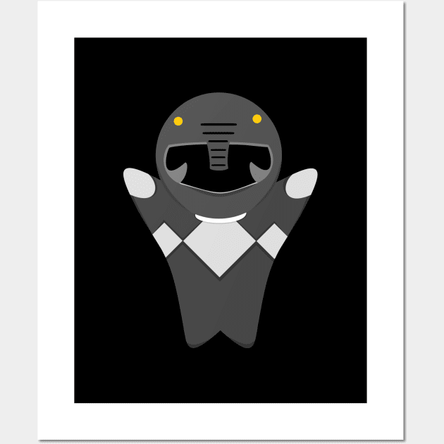 mini ranger black Wall Art by prettyguardianstudio